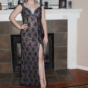 Johnathan Kayne - High Slit Evening Gown, Size 14 - image 1